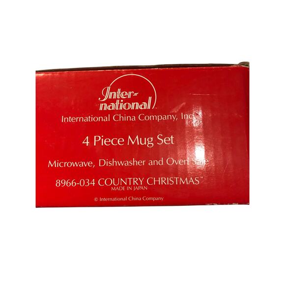 Vintage Christmas Mugs Country Christmas New made in Japan - Picture 9 of 12